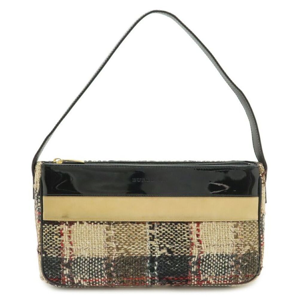 Burberry Wool Suede Shoulder Bag